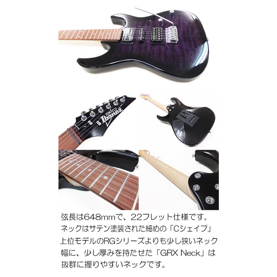 Ibanez（アイバニーズ） GRX70QA TVT エレキギター 初心者セット15点 