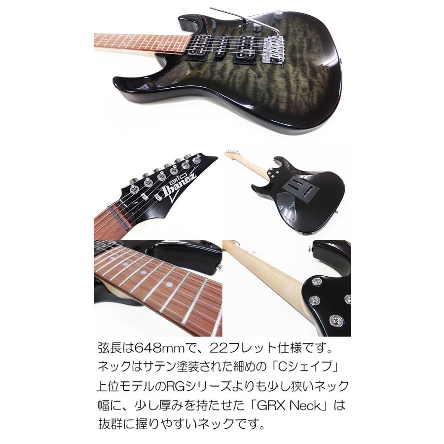 Ibanez（アイバニーズ） GRX70QA TKS エレキギター マーシャルアンプ付 
