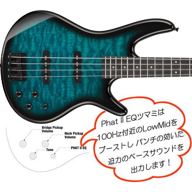 Gio Ibanez GSR280QA-TMS アイバニーズ 4弦エレキベース 入門8点セットの画像
