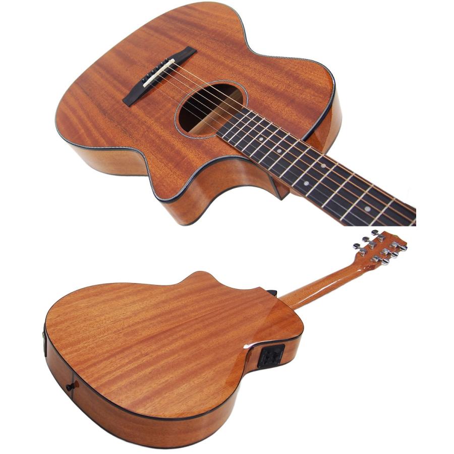 超美品 KALA エレアコ アコースティックギター KA-GTR-MTS-E KALA KALA KA-GTR-MTS-E 表板 マホガニー 単板 カラ エレアコ