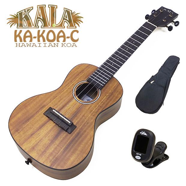 KALA カラ ウクレレ KA-KOA-C コンサート ハワイアンコア チューナー付