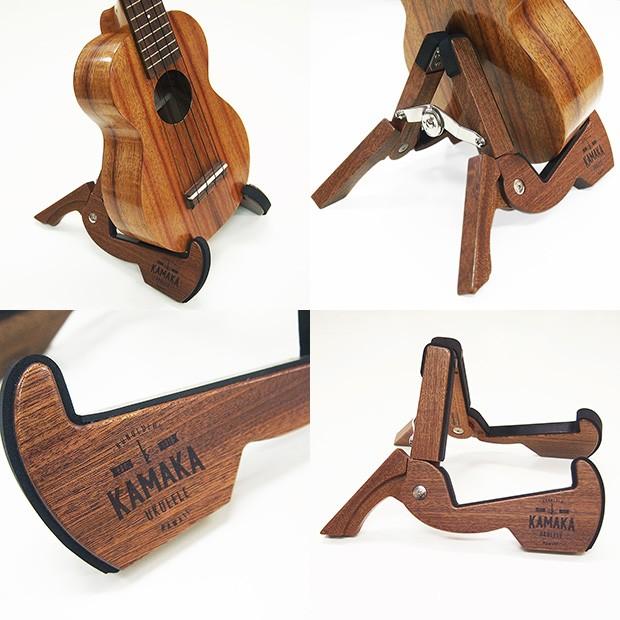 KAMAKA カマカ ウクレレ用 木製 折り畳み スタンド【uk】 kamakastand EbiSound ギターとウクレレのセット