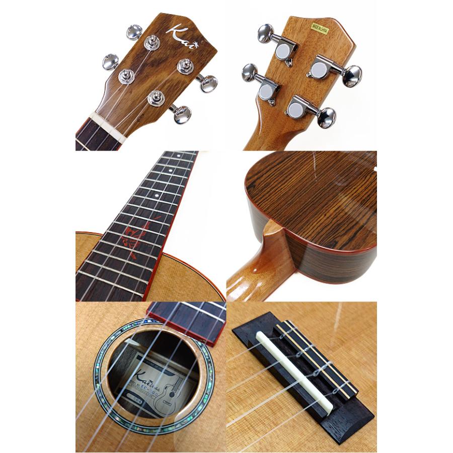 Kai Ukulele カイ KC-700 コンサート ウクレレ チューナー付 シダー