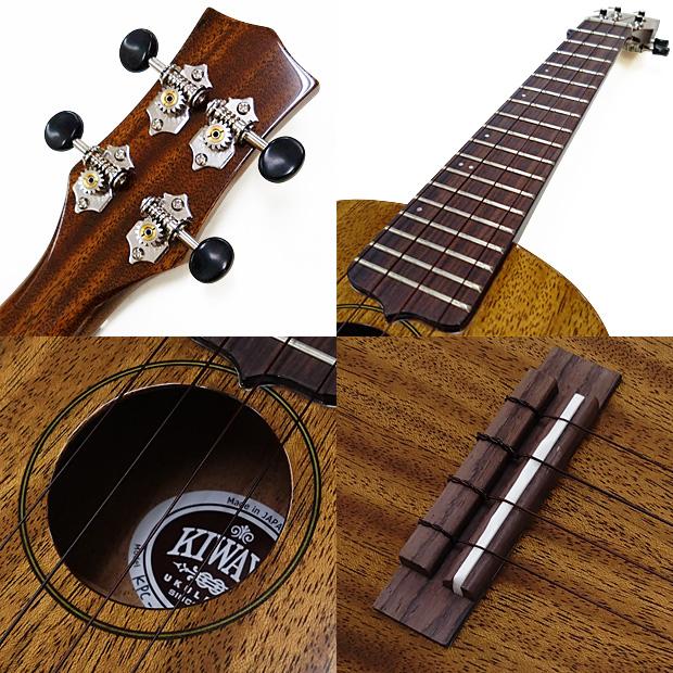 KIWAYA KPC-1M #182025 マホガニー単板 コンサートウクレレ 国産手工