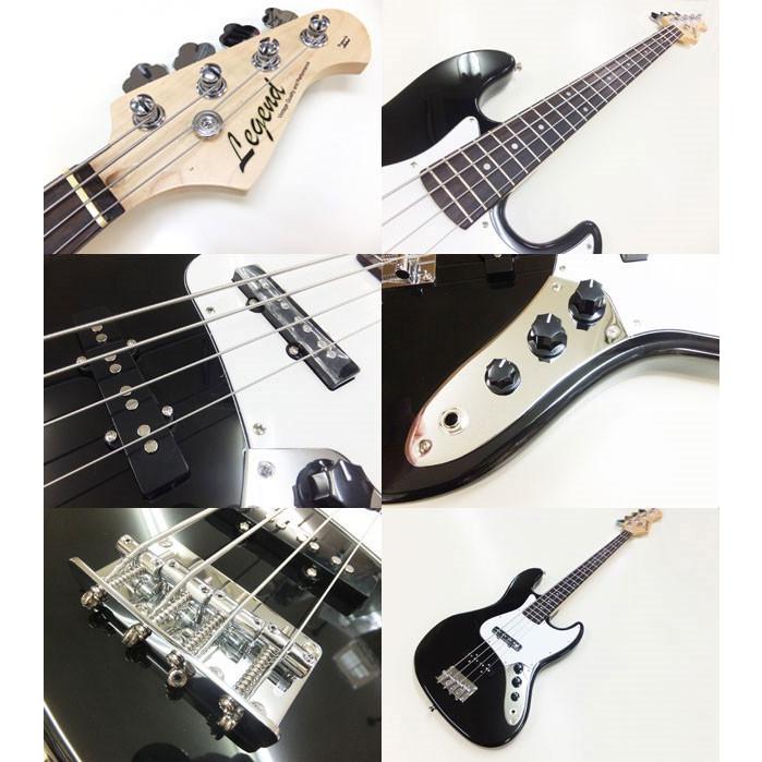 ベース 初心者 入門 Legend LJB-Z/BK レジェンド ZOOM B1Four付 16点セット エレキベース ジャズベースの画像