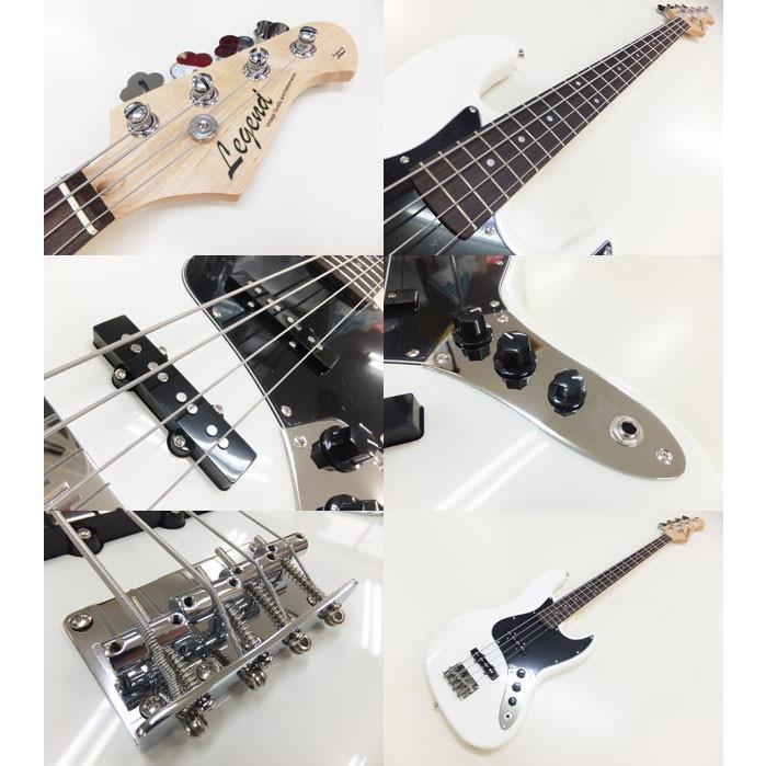 ベース 初心者 入門 Legend LJB-Z/BWH レジェンド ZOOM B1Four付 16点セット エレキベース ジャズベースの画像