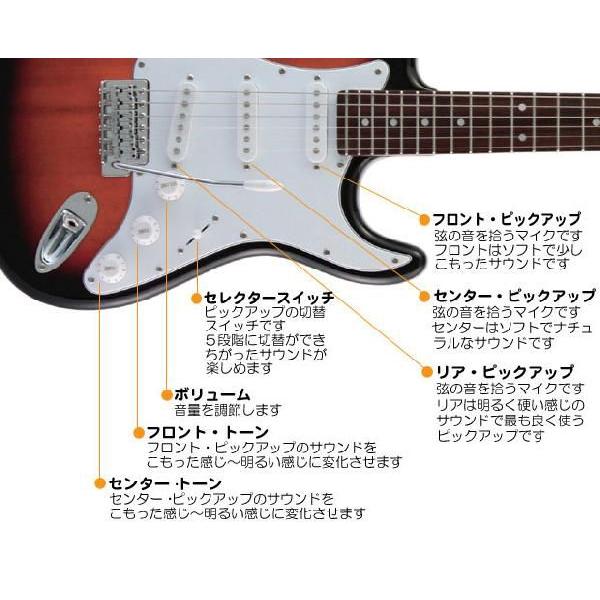 ARIA（楽器） エレキギター 初心者セット LST-Z/3TS レジェンド