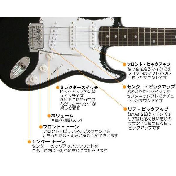 エレキギター 初心者セット LST-Z/BKBK レジェンド 15点セットの画像