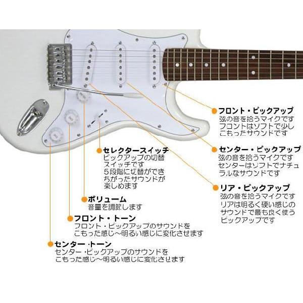 エレキギター 初心者セット LST-Z/WH レジェンド 15点セットの画像