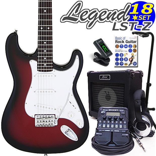 Aria Proll エレキギター 初心者 セット ZOOM G1Four付 LST-Z/RBS