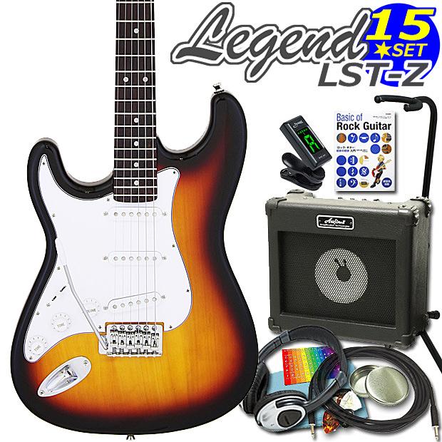 Aria Proll エレキギター 左利き 初心者セット LST-Z/LH 3TS