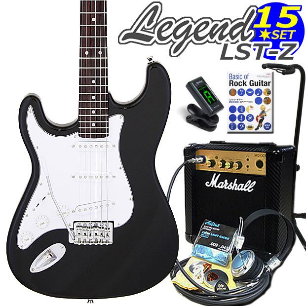 Aria Proll 左用エレキギター 初心者セット LST-Z-LH/BK マーシャル