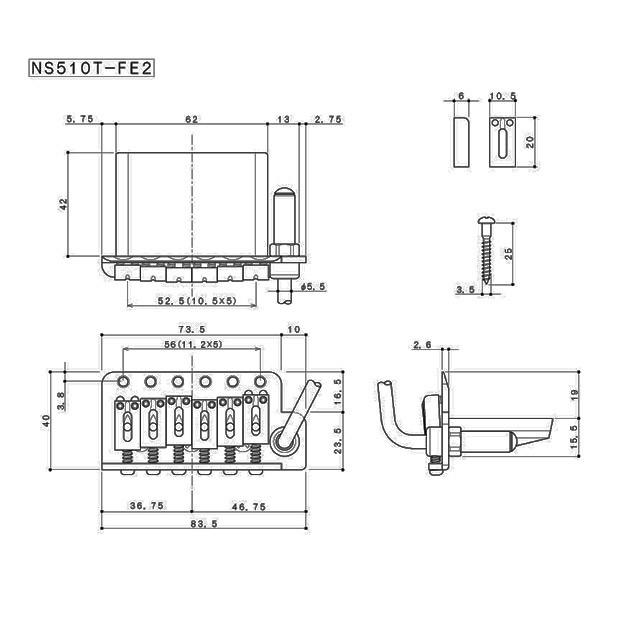 GOTOH 510TS-SF2 コスモブラック　ギターブリッジ　シンクロトレモロ GOTOH 510TS-SF2 コスモブラック ギターブリッジ シンクロ