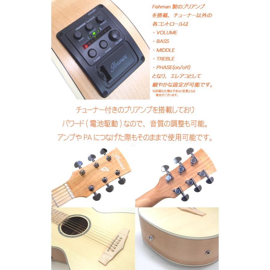 Ibanez（アイバニーズ） PN29E OPN 初心者 入門 10点セット エレアコ