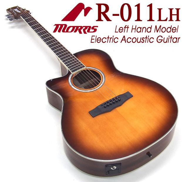 Morris アコースティックギターエレアコ 新品弦、ピン付き モーリス・エレアコ