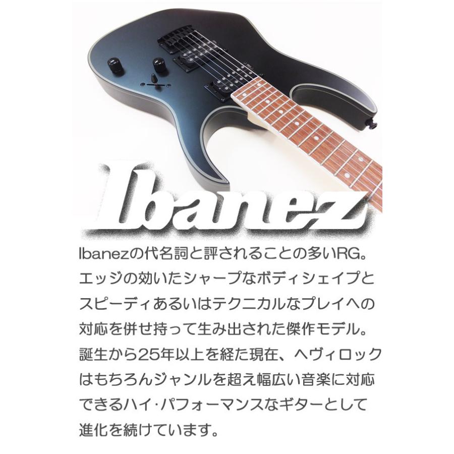 アイバニーズ RG421EX BKF エレキギター マーシャルアンプ付 初心者セット18点 ZOOM G1XFour付き 【ベイクド】