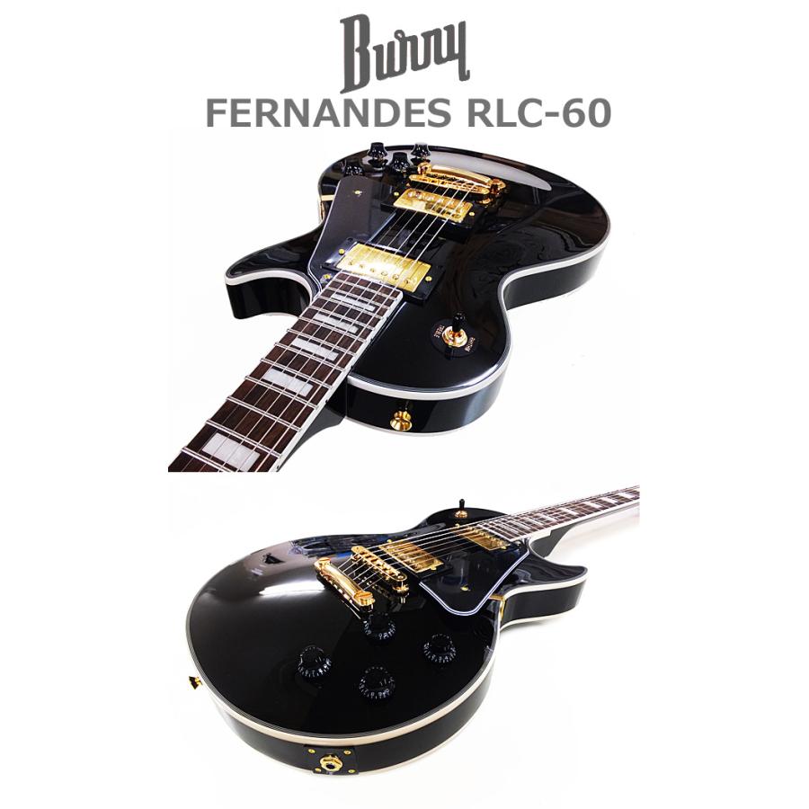 Burny RLC-60 BK FERNANDES レスポール・カスタム タイプ エレキギター初心者セット 18点入門セット Marshallアンプ ZOOM G1Four付き｜ebisound｜03