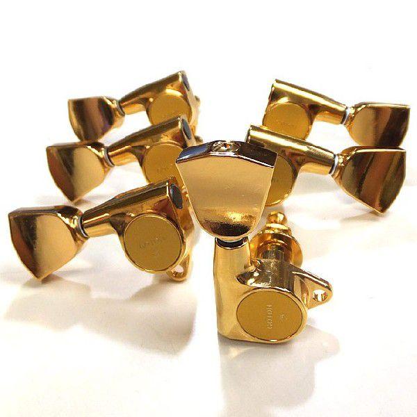 ゴトー ギター ペグ GOTOH SG301 04 G( ゴールド) L3 R3 両側 6個セット 【ベルボタン】【SG301-04/G】