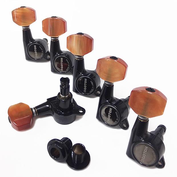 GOTOH ゴトー ギター ペグ SG381 MG マグナムロック P8 B(ブラック) L6