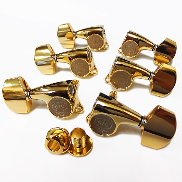 ゴトー ギター ペグ GOTOH SGL510Z A01 G(ゴールド) L3R3 両側 6個 