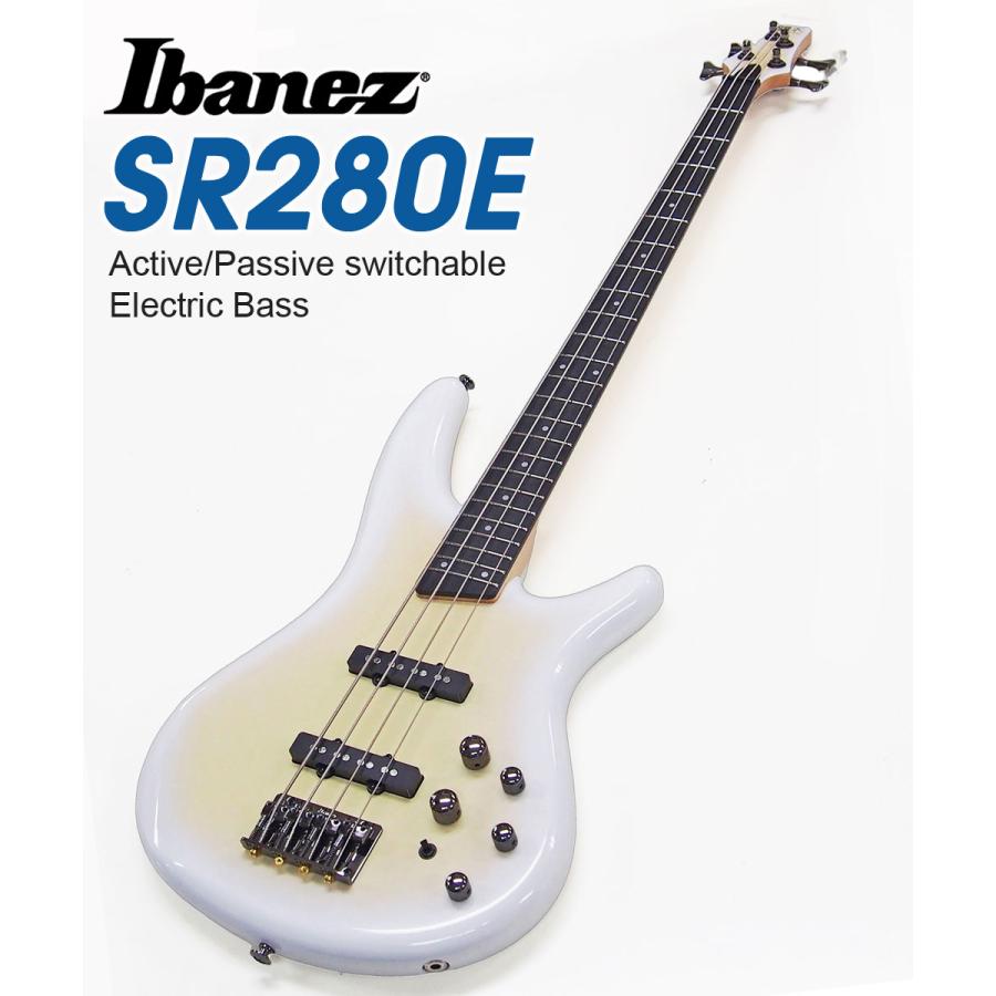 Ibanez SR280E CNW アイバニーズ 4弦 ベース エレキベース 初心者 入門 イエローホワイト Canary Yellow White Burst_1