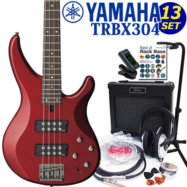 YAMAHA（ヤマハ） ベース TRBX304 CAR 初心者 入門セット13点 エレキ