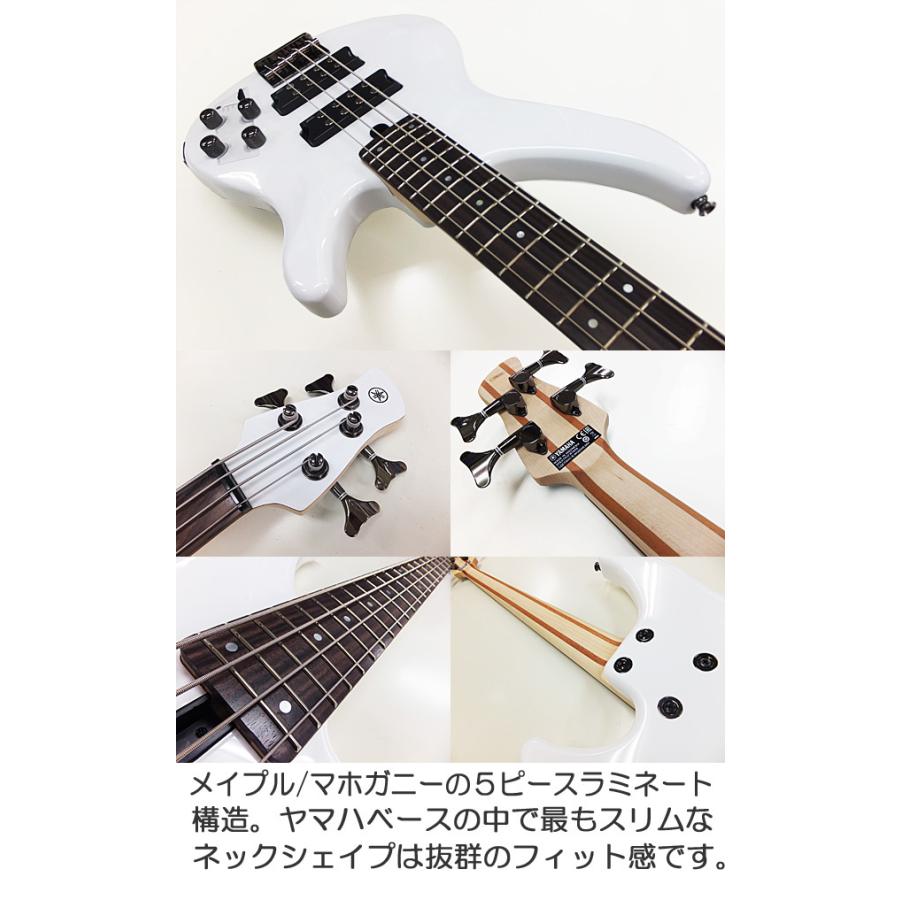 YAMAHA（ヤマハ） ベース TRBX304 WH 初心者 入門 ZOOM B1Four付 16点
