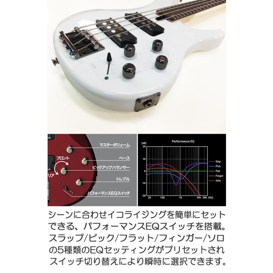 YAMAHA（ヤマハ） ベース TRBX304 WH 初心者 入門 ZOOM B1Four付 16点