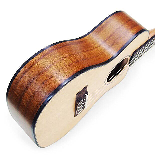 【オール単板】スプルース材とローズウッド材のコンサートウクレレ【UK専門店】 Uma Ukulele ウーマ ウクレレ UK-16SC コンサート カッタウェイ