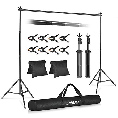 EMART 背景スタンド 撮影スタンド 200x300cm 幅、高さ調節可能 背景布