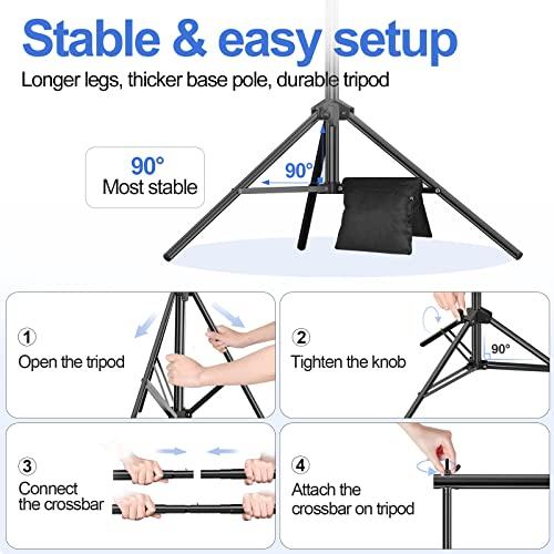 EMART 背景スタンド 撮影スタンド 200x300cm 幅、高さ調節可能 背景布