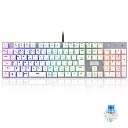 日本語配列e元素メカニカル式ゲーミングキーボード 赤軸・青軸を採用