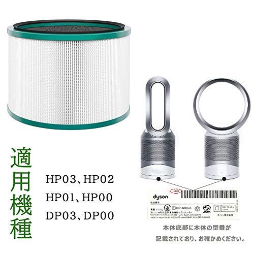 扇風機用 Dyson HP03 HP02 HP01 HP00 DP03 DP01 交換用フィルター 空気