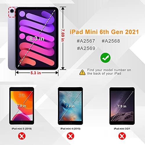 Fintie for iPad Mini 6 ケース 2021 8.3インチ 第6世代 透明バック