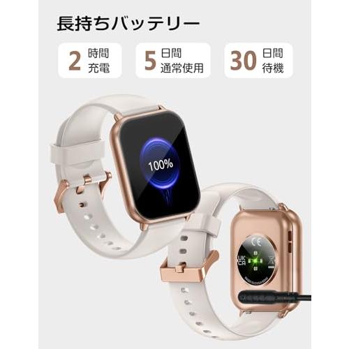 RUIMEN スマートウォッチ iPhone アンドロイド対応 通話機能付き Smart