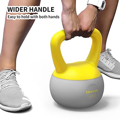 PROIRON ケトルベル 柔らかい 10kg kettlebell 鉄ビーズ砂鉄 充填