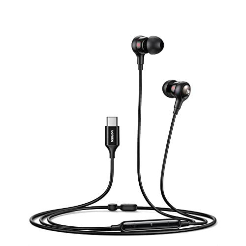 UGREEN タイプc イヤホン USB-C マイク付き カナル型 通話対応 音量