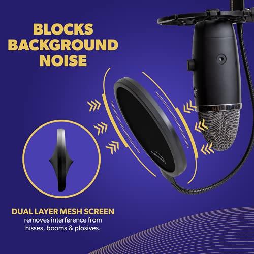 Auphonix Blue Yetiマイクのポップガード 2重張り Popfilter Double screen mesh｜ebisstore333｜03