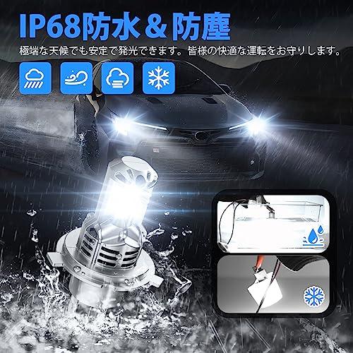 SUPAREE H4 LED ヘッドライト 車検対応 爆光 hi/lo切替 ハロゲンサイズ 