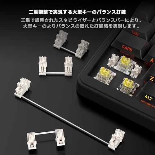 AOC GK330 ゲーミングキーボード ワイヤレス 3WAY接続(BT5.0/2.4G/有線