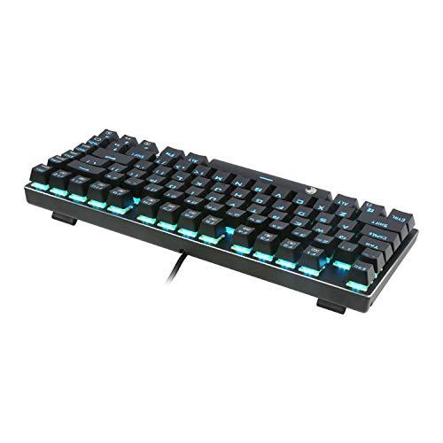 e元素ゲーミングキーボード メカニカル式キーボード USB接続有線青軸81