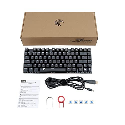 e元素ゲーミングキーボード メカニカル式キーボード USB接続有線青軸81