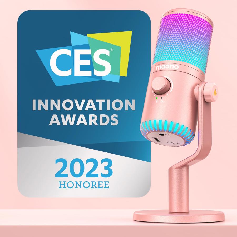 MAONO USB コンデンサーマイク ゲーミングマイク PC マイク 専用