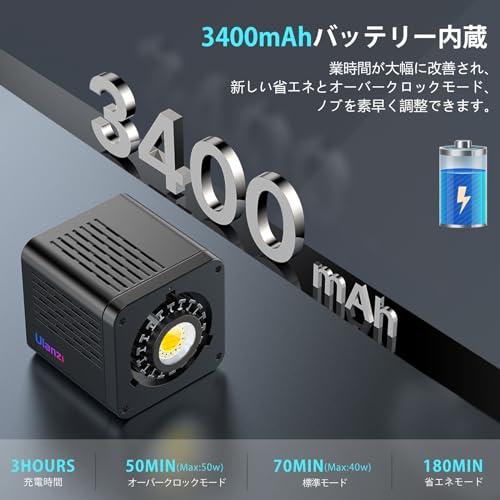 Ulanzi L024 40W RGB COB撮影用ライト LEDビデオライト COBライト