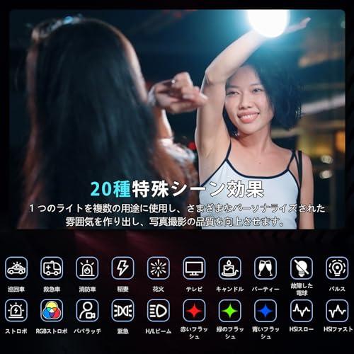 Ulanzi L024 40W RGB COB撮影用ライト LEDビデオライト COBライト