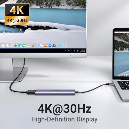 UGREEN Revodok 105 USB Cハブ 5-IN-1 ハブ Type-C 100W PD急速充電 1