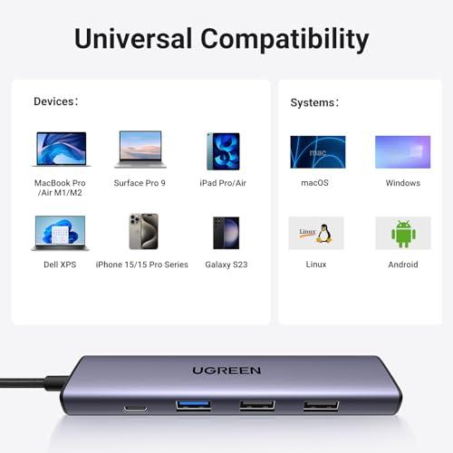 Gitfos C1 USB C ハブ 13in1 100W電源付 新品 UGREEN Revodok Pro 13-in-1 USB-C ハブ