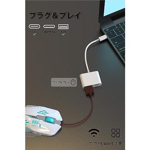 2023新モデル タイプc USB 変換アダプタ 2in1 Type-C カメラアダプタ