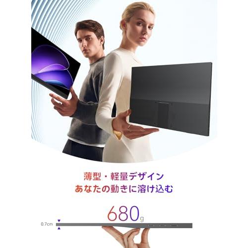 モバイルモニター 卓上スタンド付き 15.6インチ Newsoul モバイル