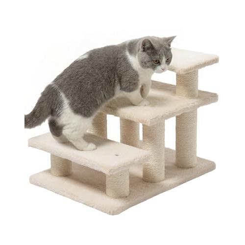 キャットステップ 猫階段 低め コンパクト 老猫用 爪とぎ シニア対応